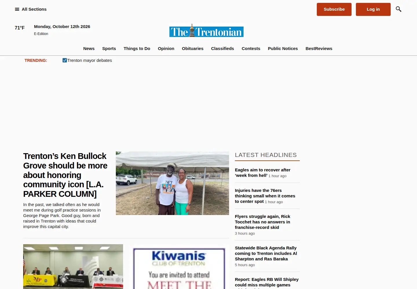 Screenshot of trentonian.com