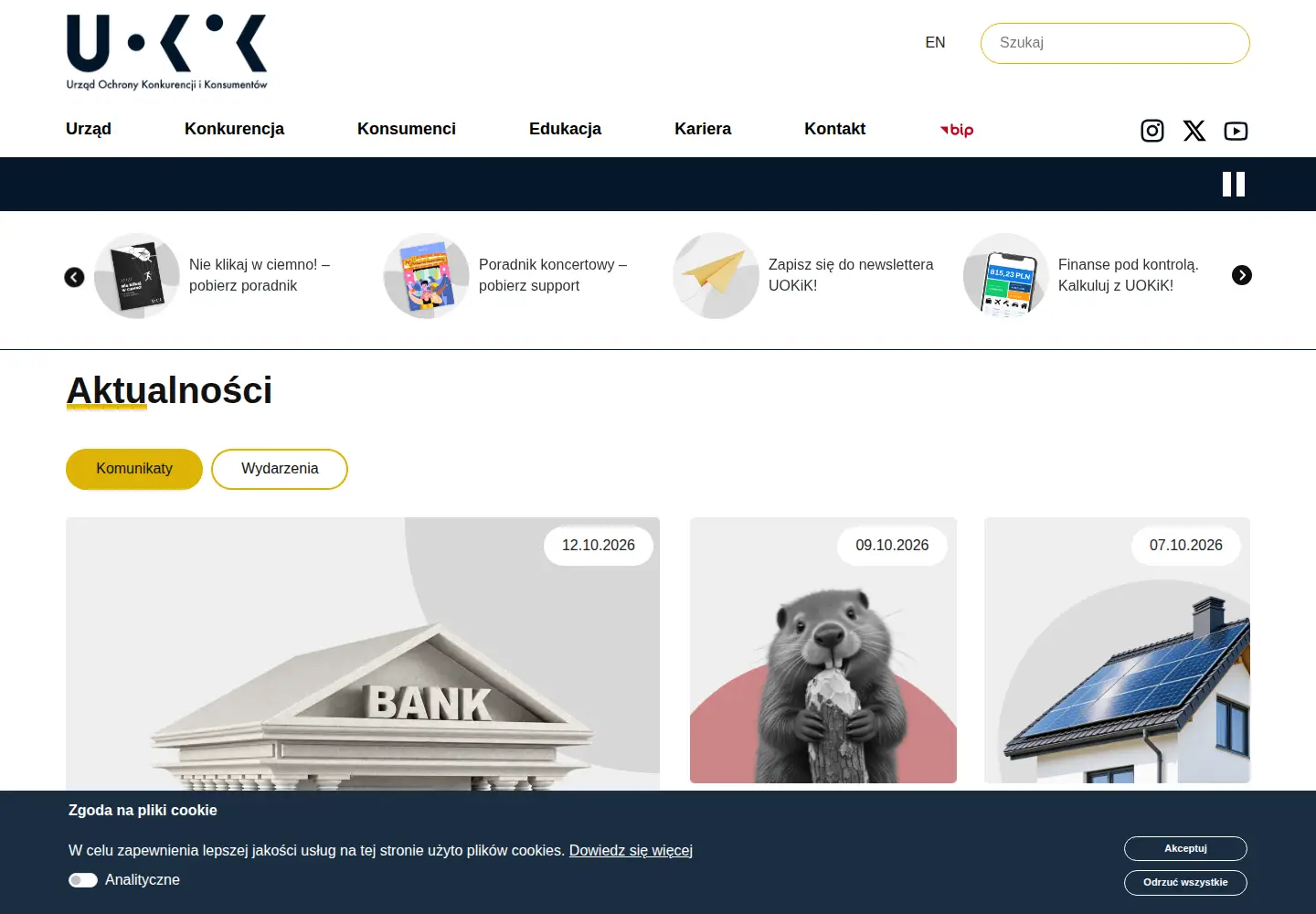 Screenshot of uokik.gov.pl