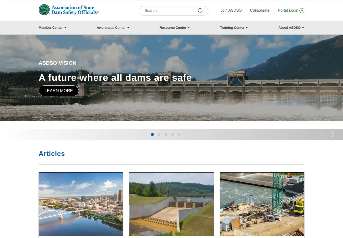 Screenshot of damsafety.org