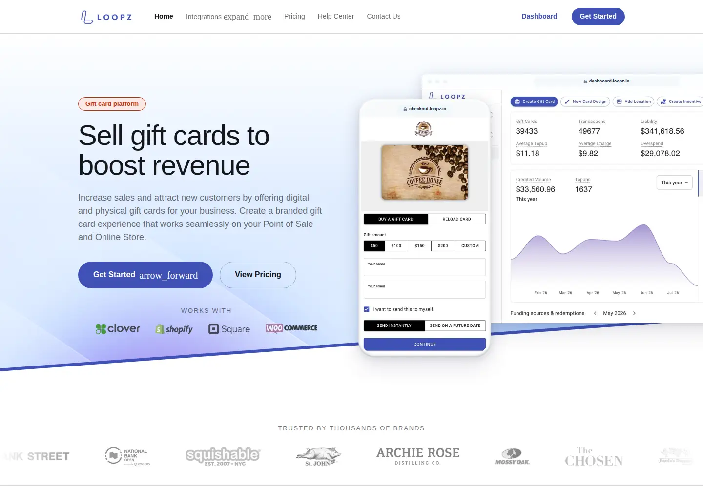 Screenshot of loopz.io