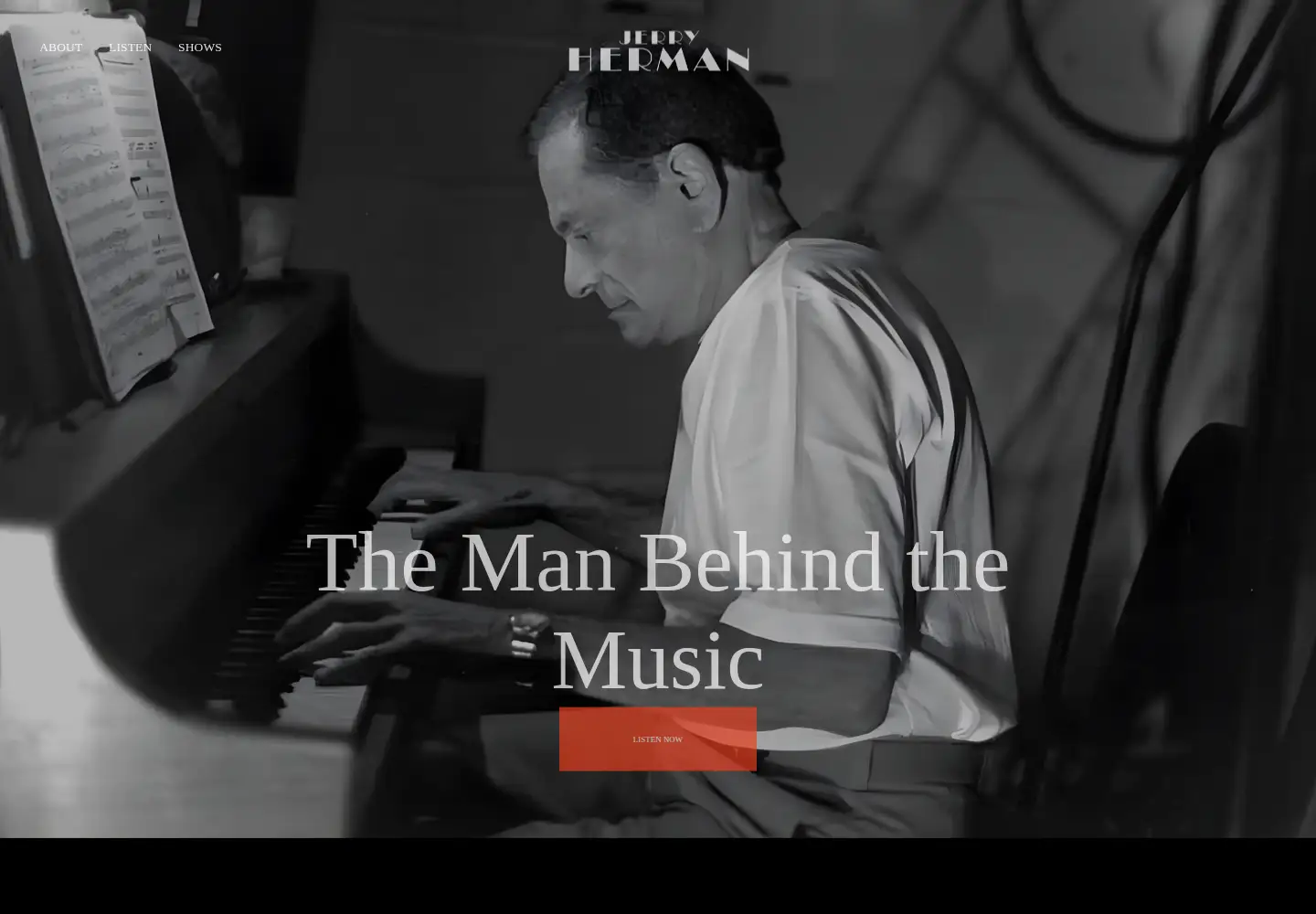Screenshot of jerryherman.com