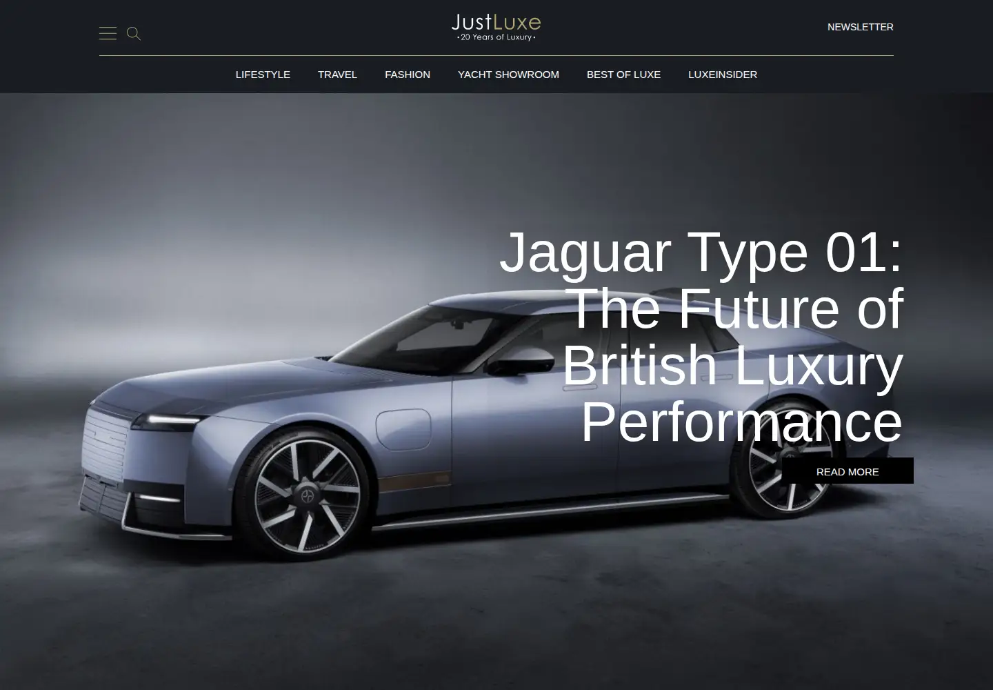 Captured homepage of justluxe.com in the current scan