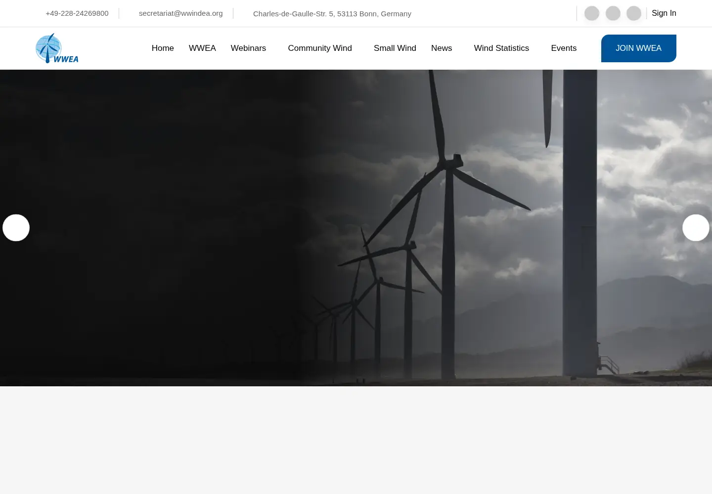 Screenshot of wwindea.org
