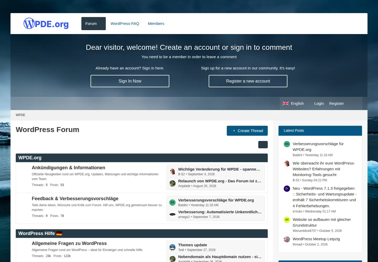 Screenshot of wordpress-deutschland.org