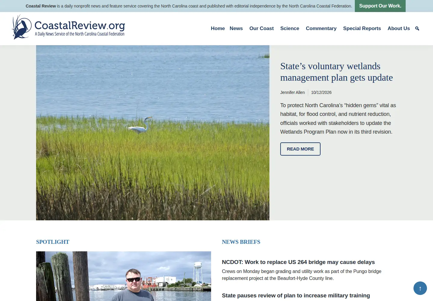 Screenshot of coastalreview.org