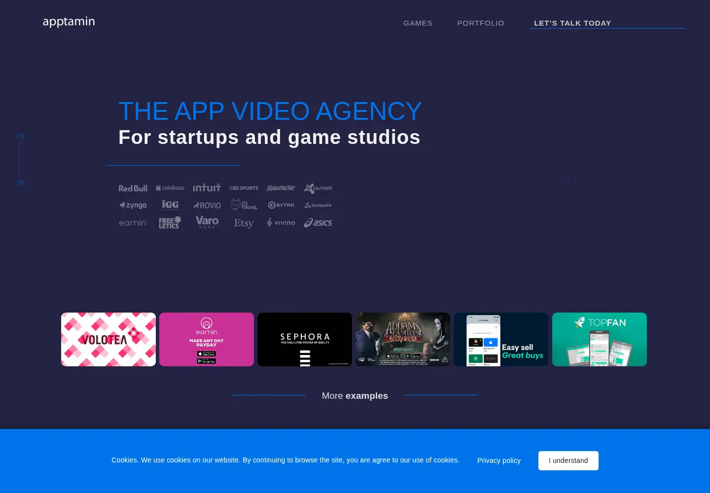 Screenshot of apptamin.com