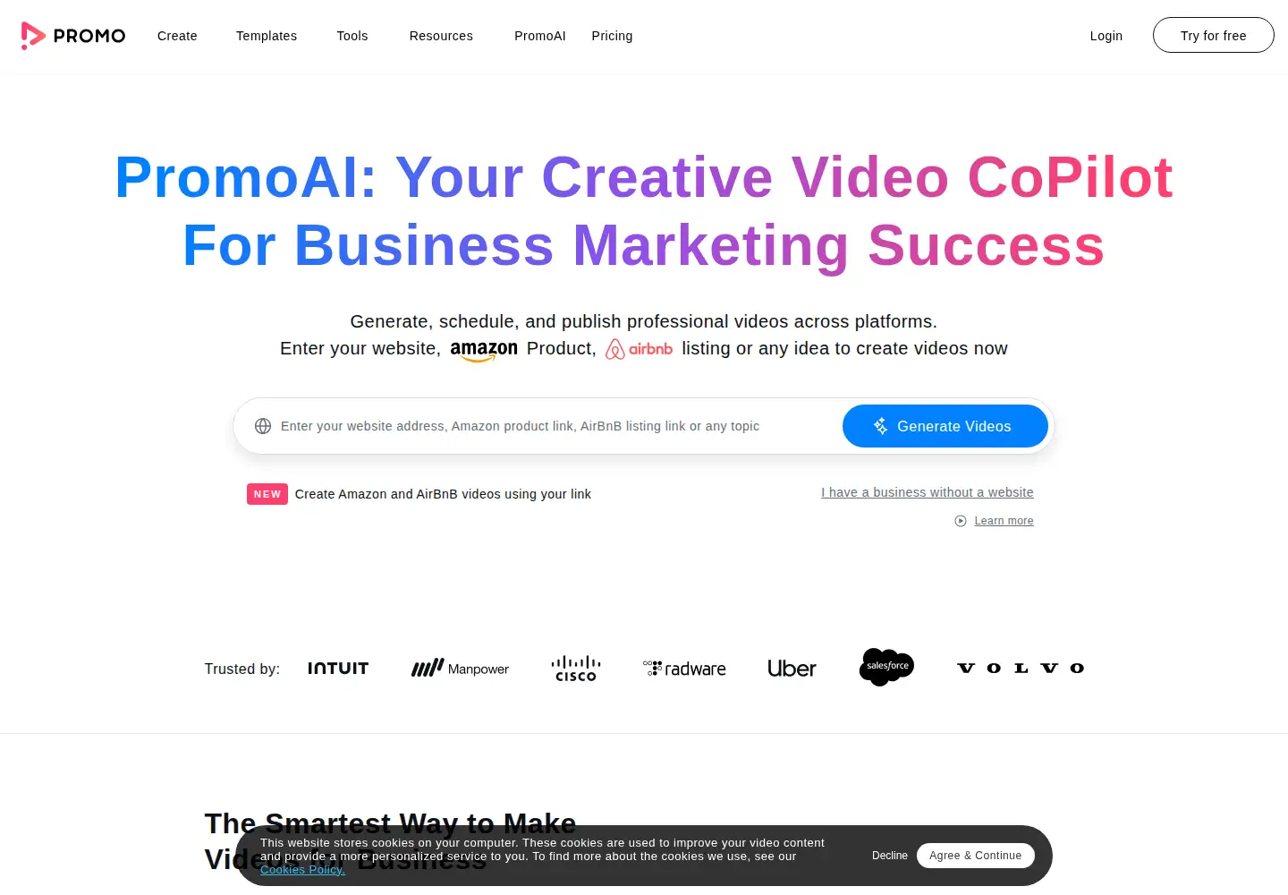 Screenshot of promo.com