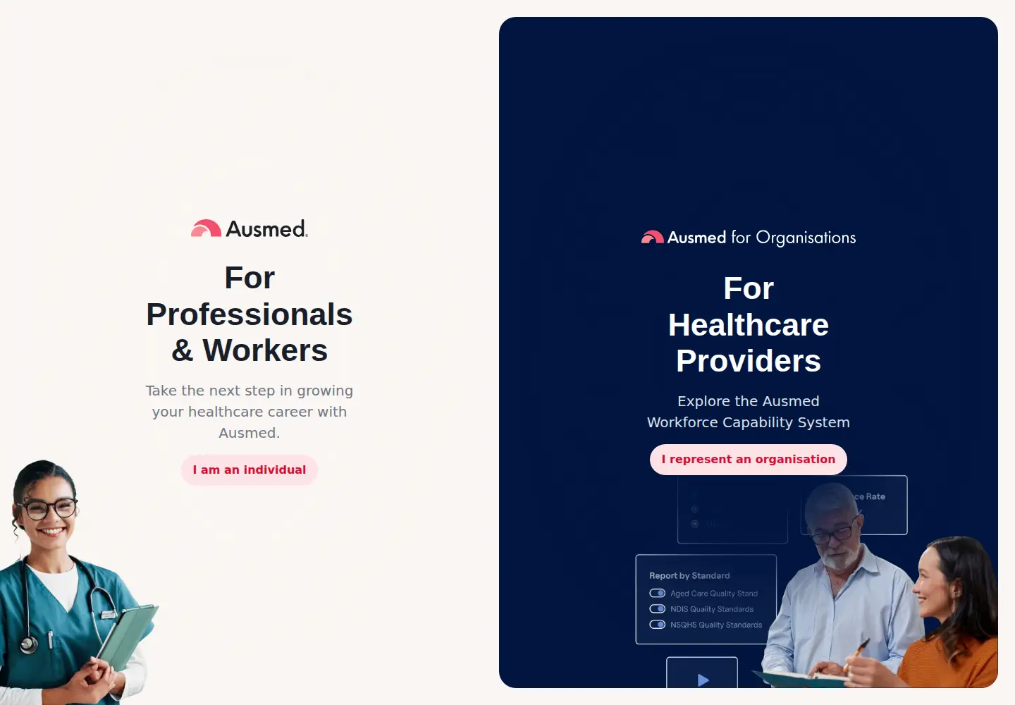 Screenshot of ausmed.com