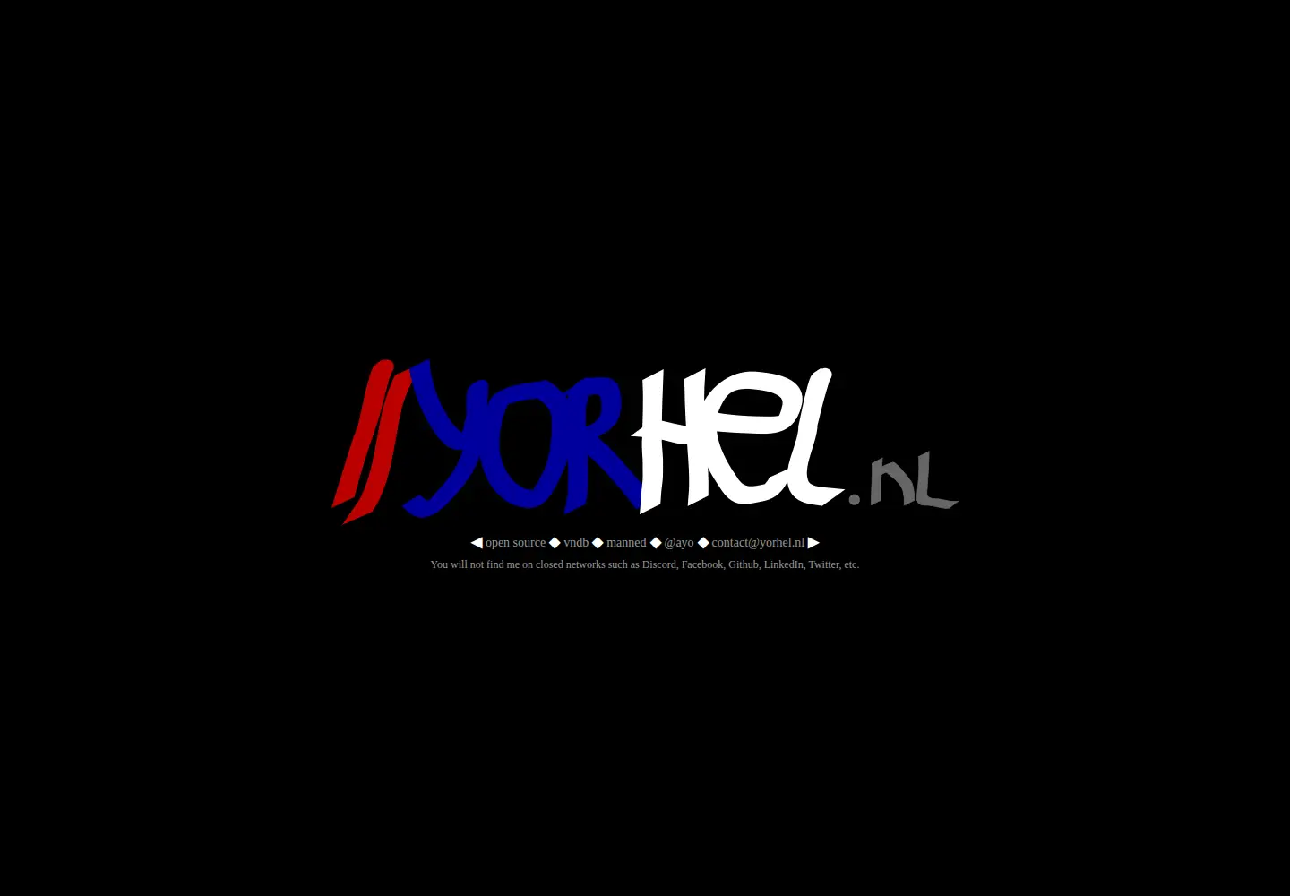 Captured homepage of yorhel.nl in the current scan