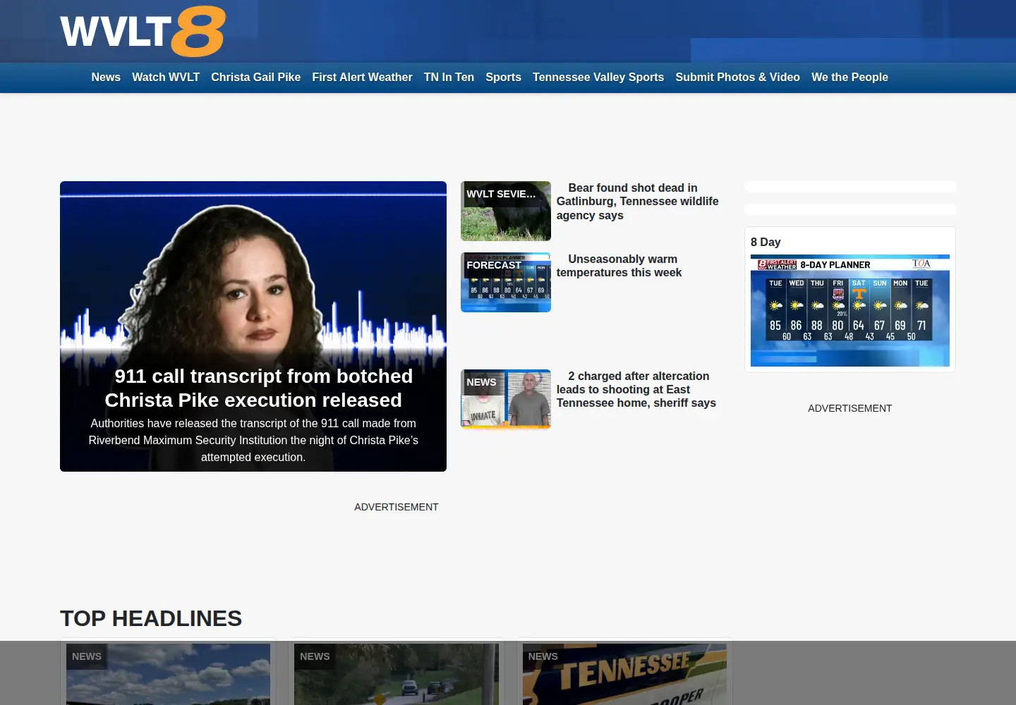 Screenshot of wvlt.tv