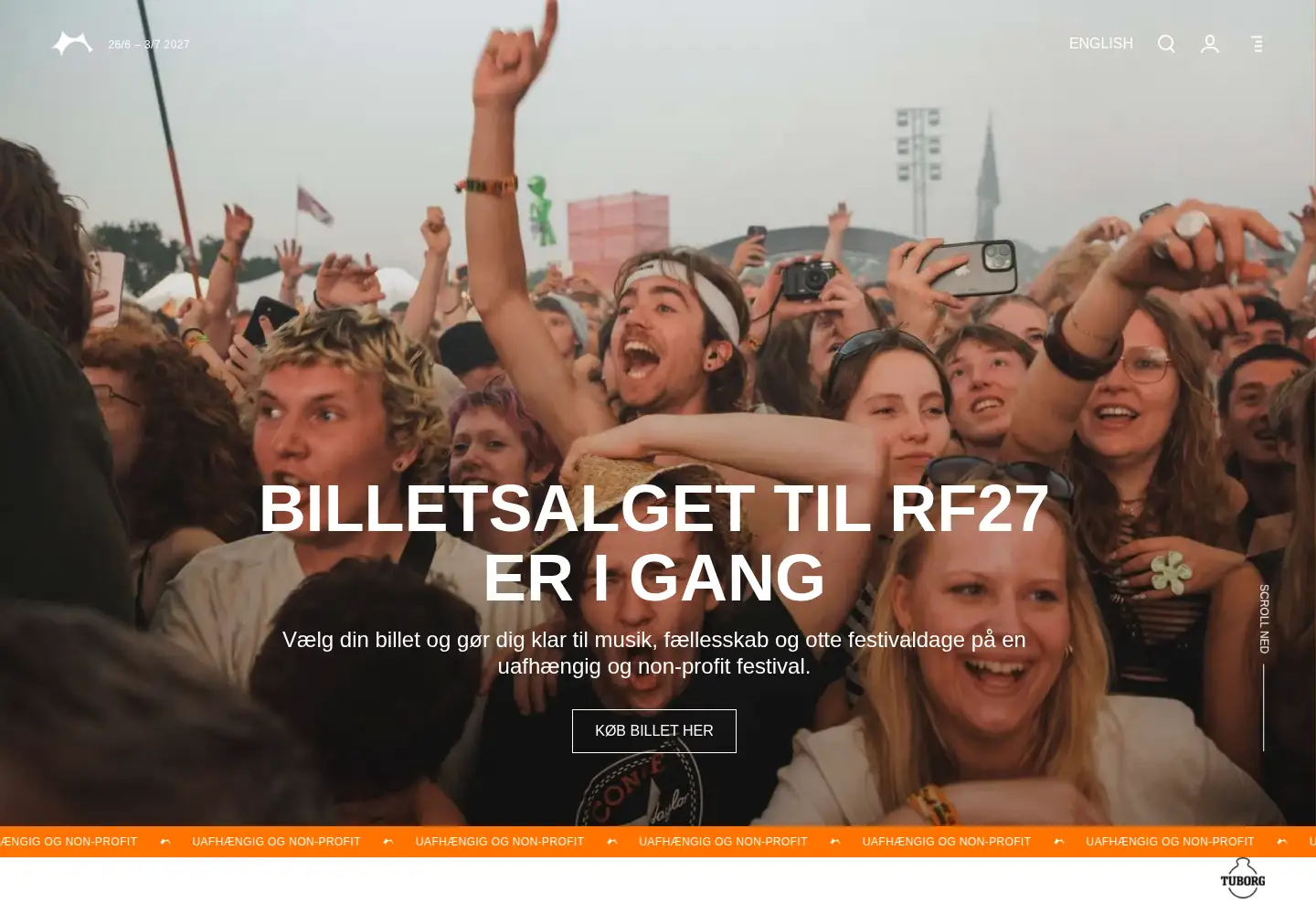 Screenshot of roskilde-festival.dk