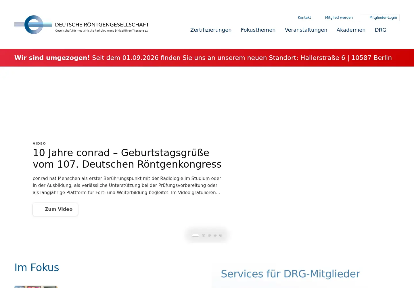Screenshot of drg.de