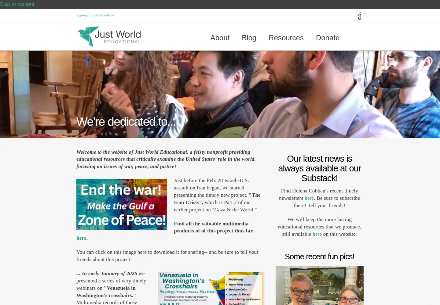 Screenshot of justworldeducational.org