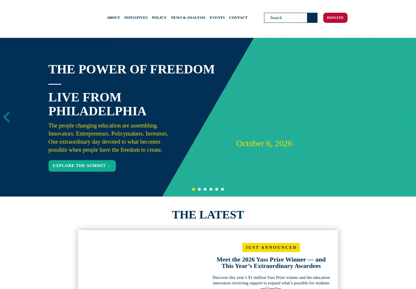 Screenshot of edreform.com