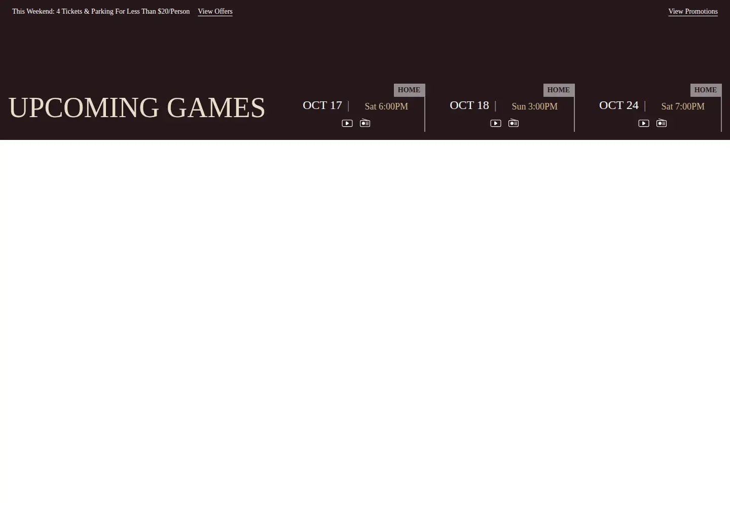 Screenshot of hersheybears.com