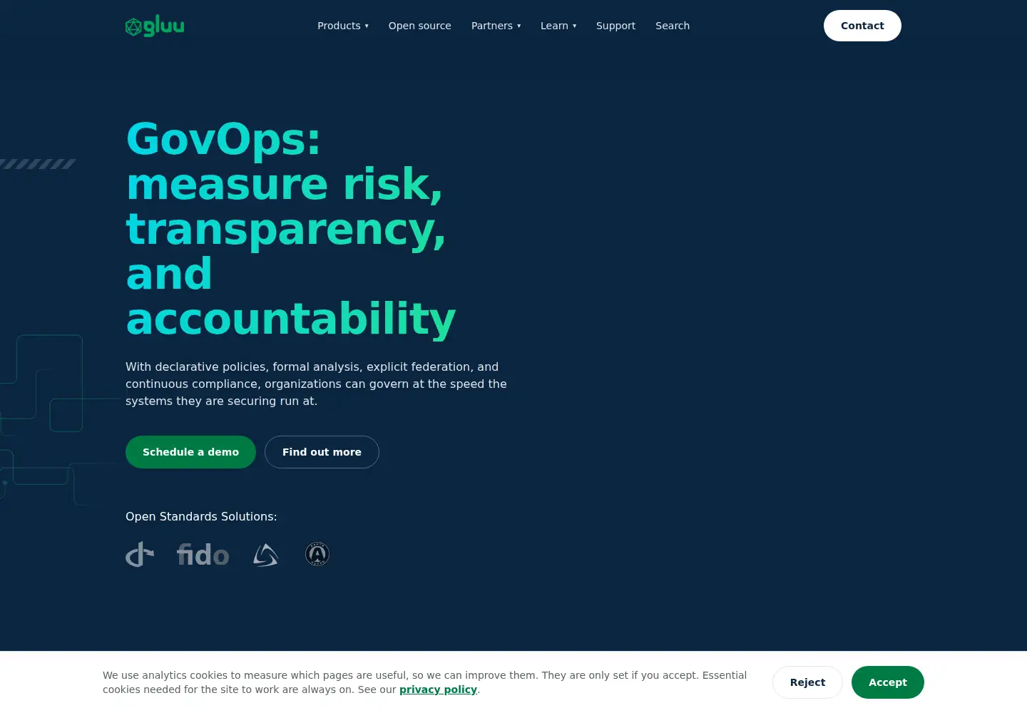 Screenshot of gluu.org