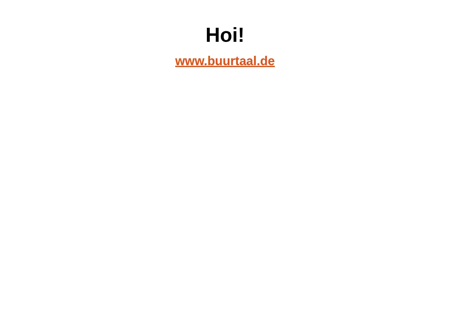 Screenshot of buurtaal.de