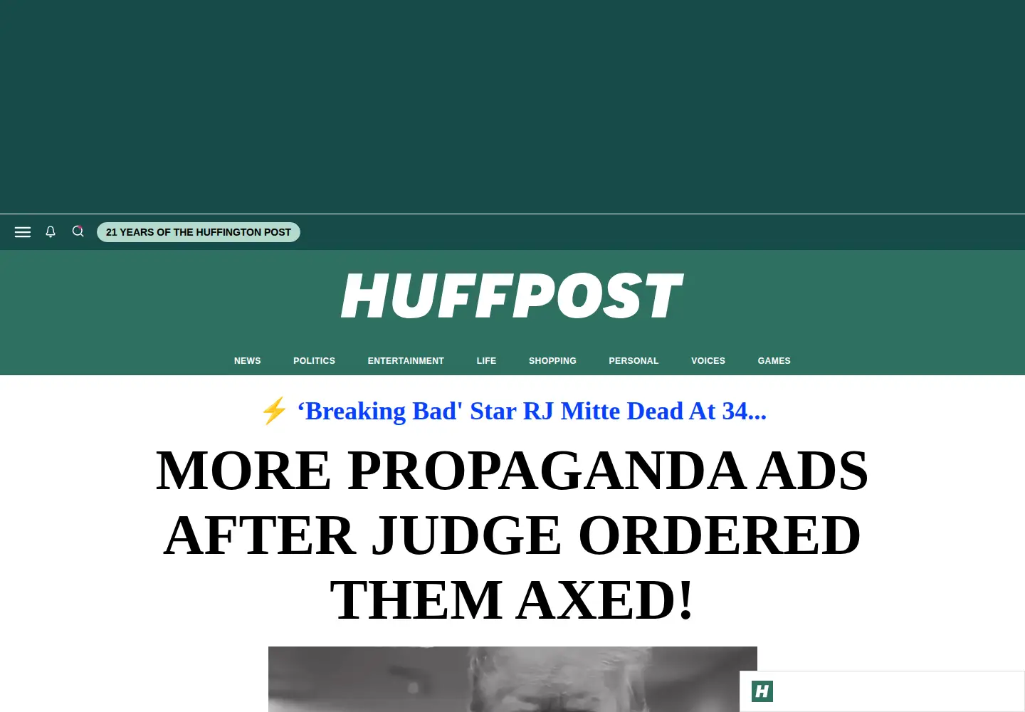 Screenshot of huffingtonpost.com.mx