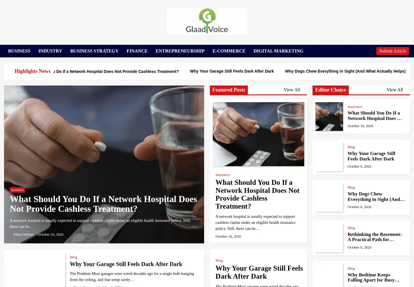 Screenshot of glaadvoice.com