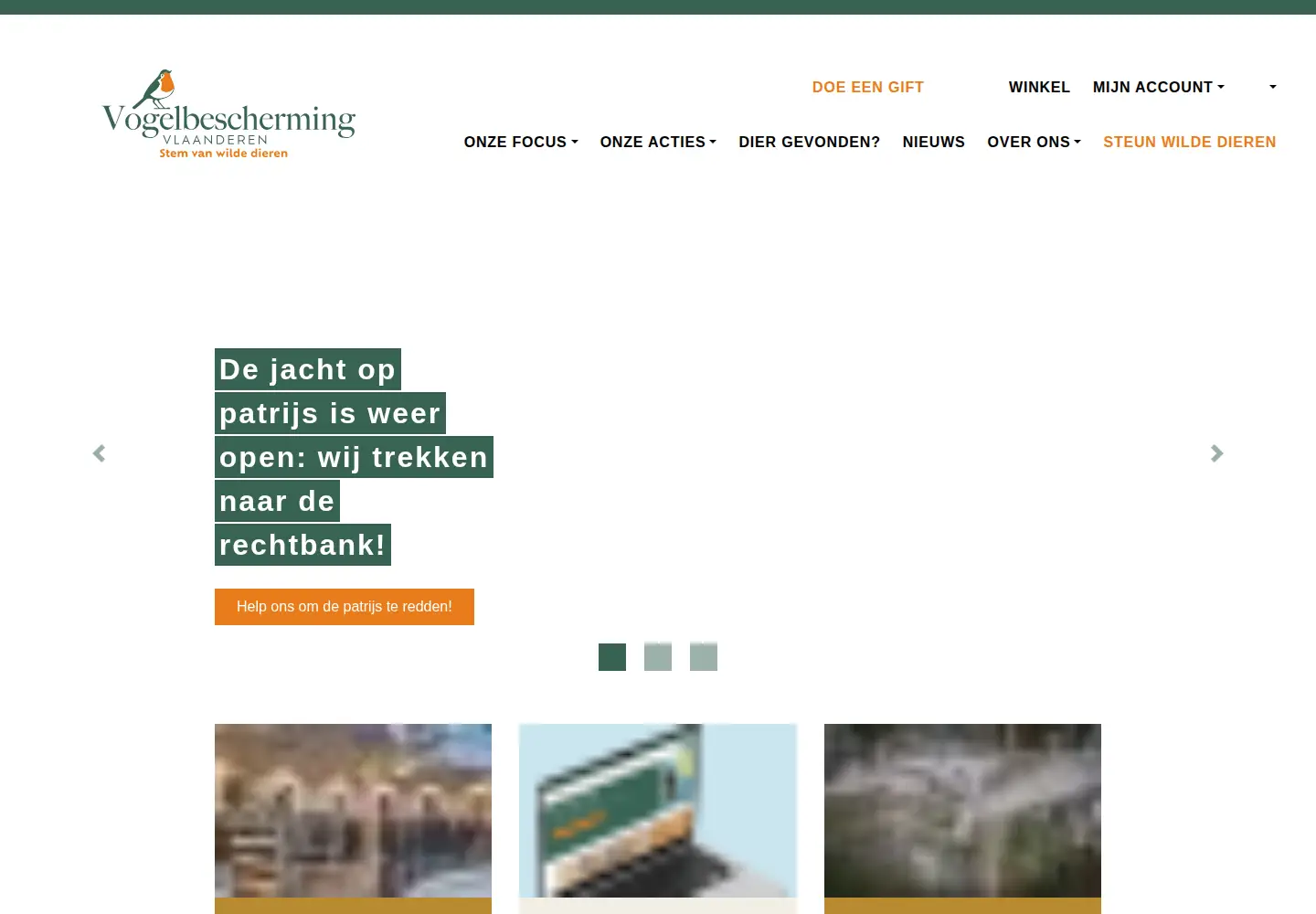 Screenshot of vogelbescherming.be