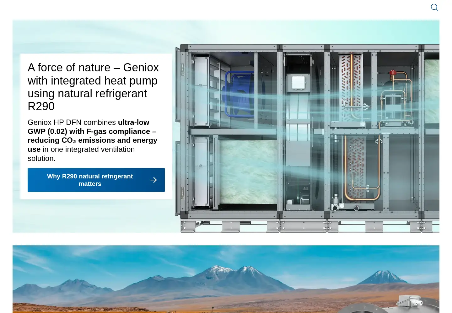 Screenshot of systemair.com