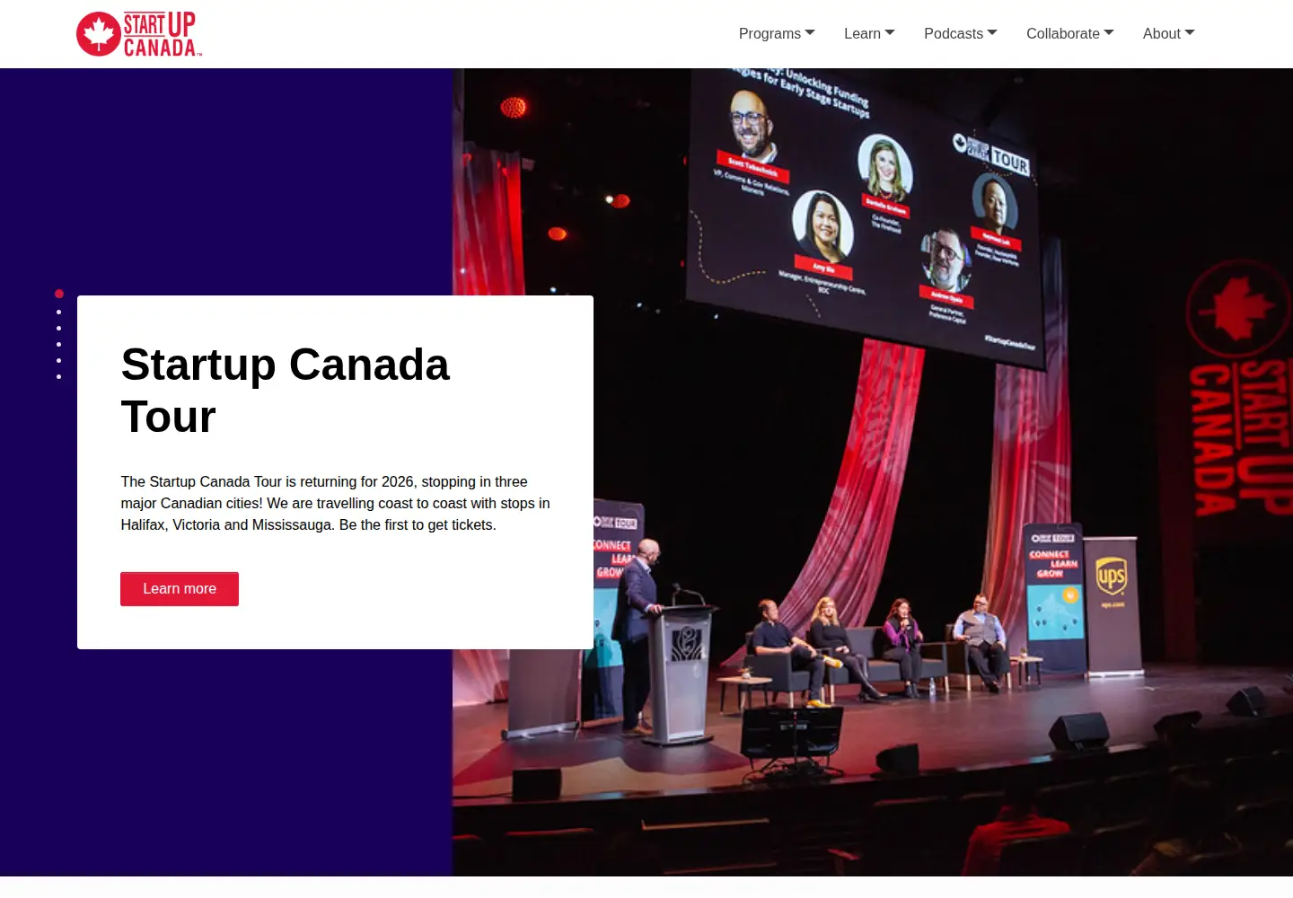 Screenshot of startupcan.ca