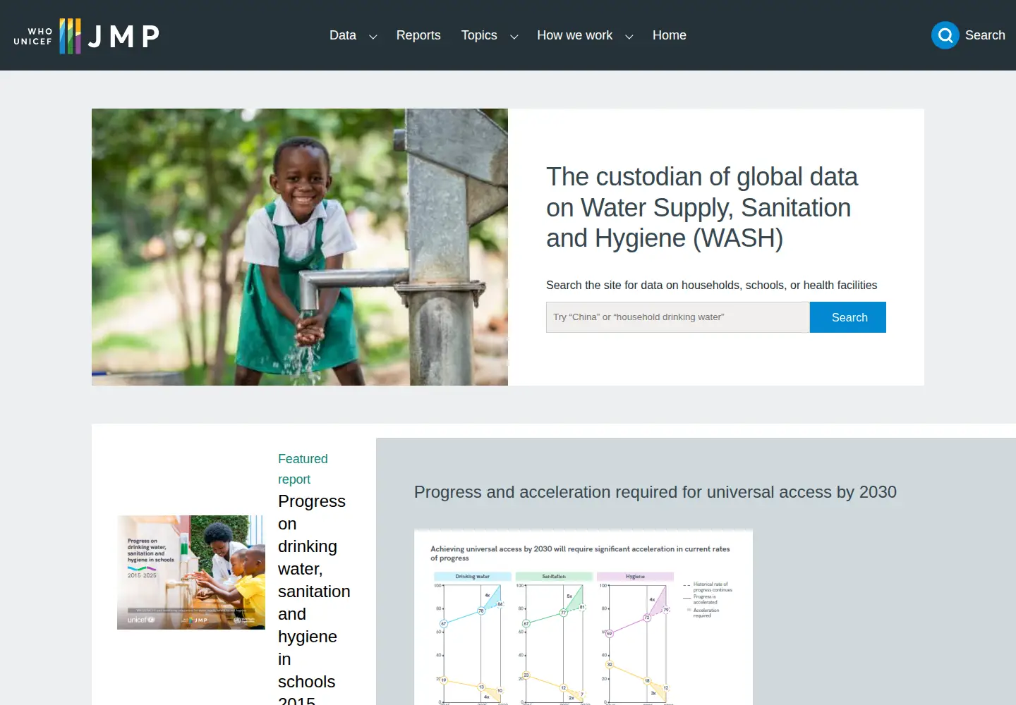 Screenshot of washdata.org