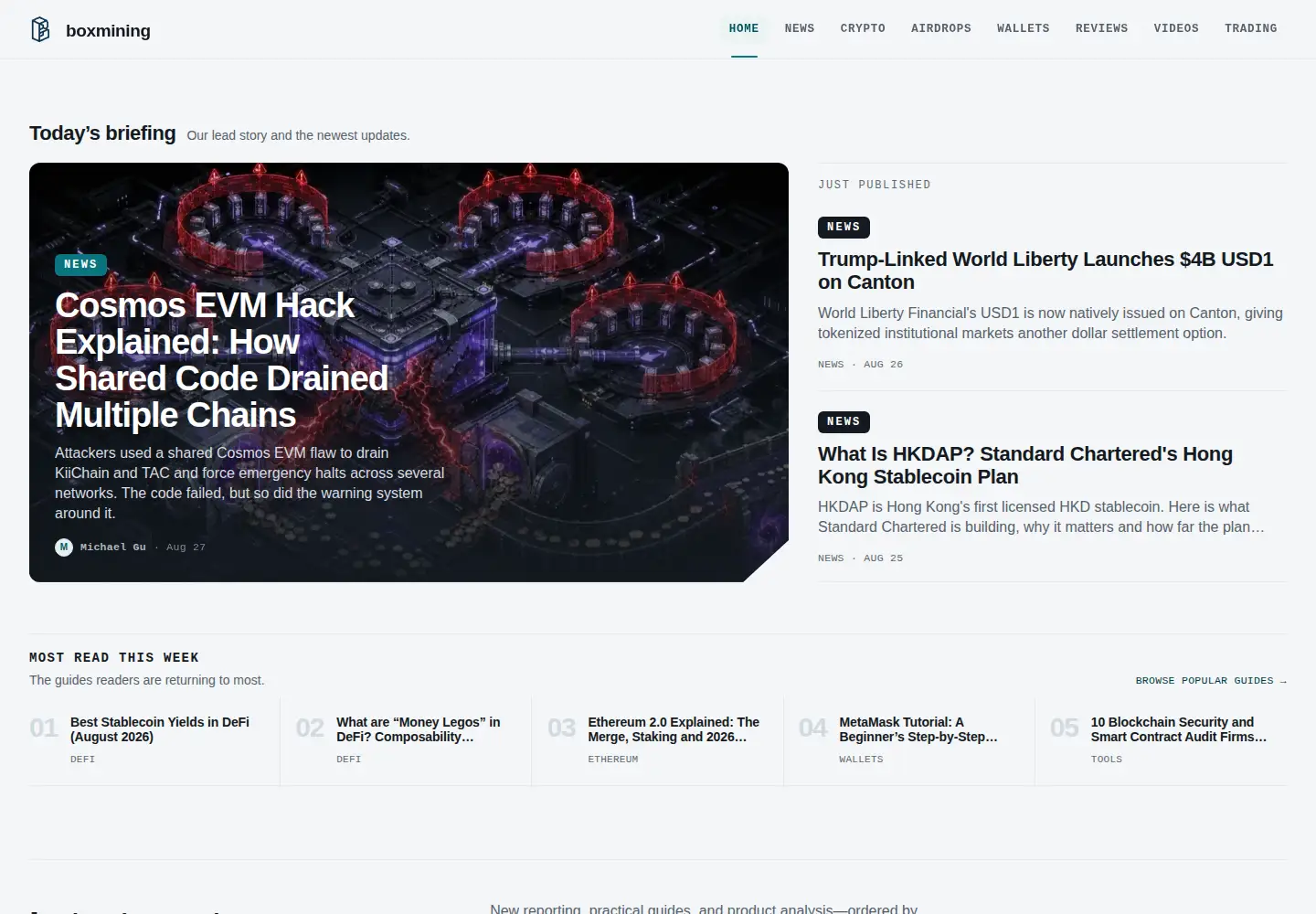 Screenshot of boxmining.com