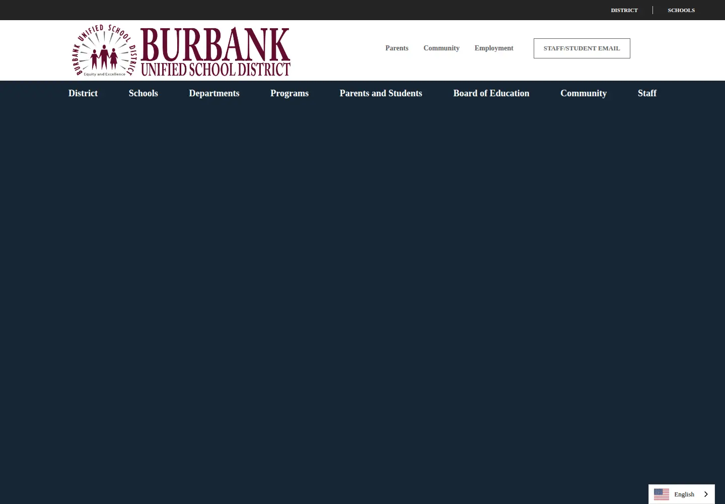 Screenshot of burbankusd.org