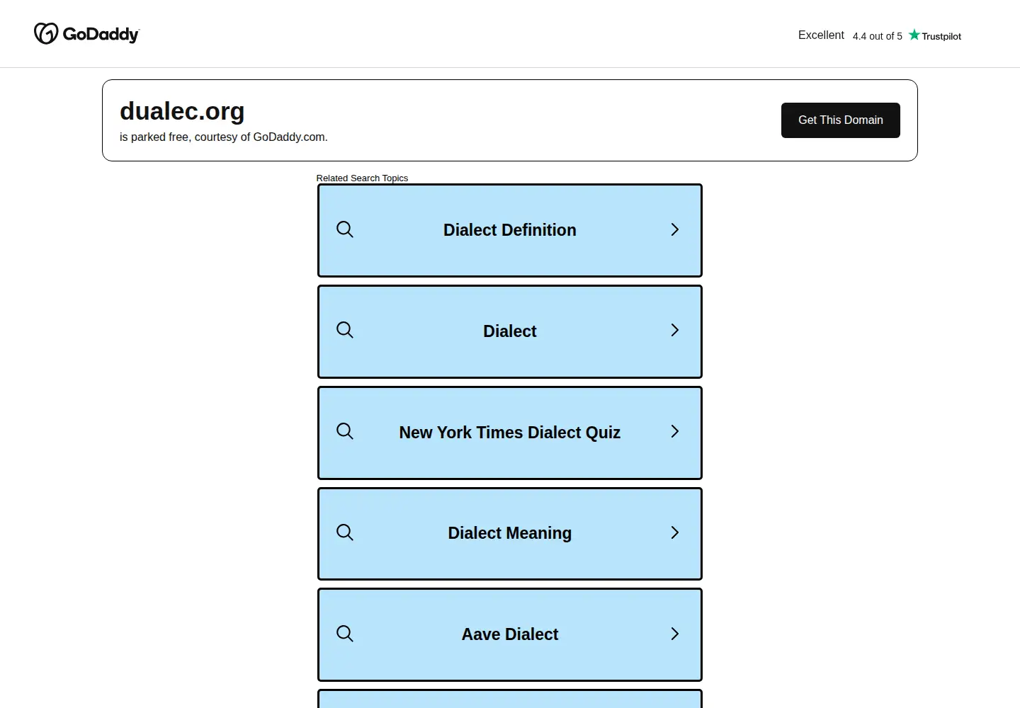 Captured homepage of dualec.org in the current scan