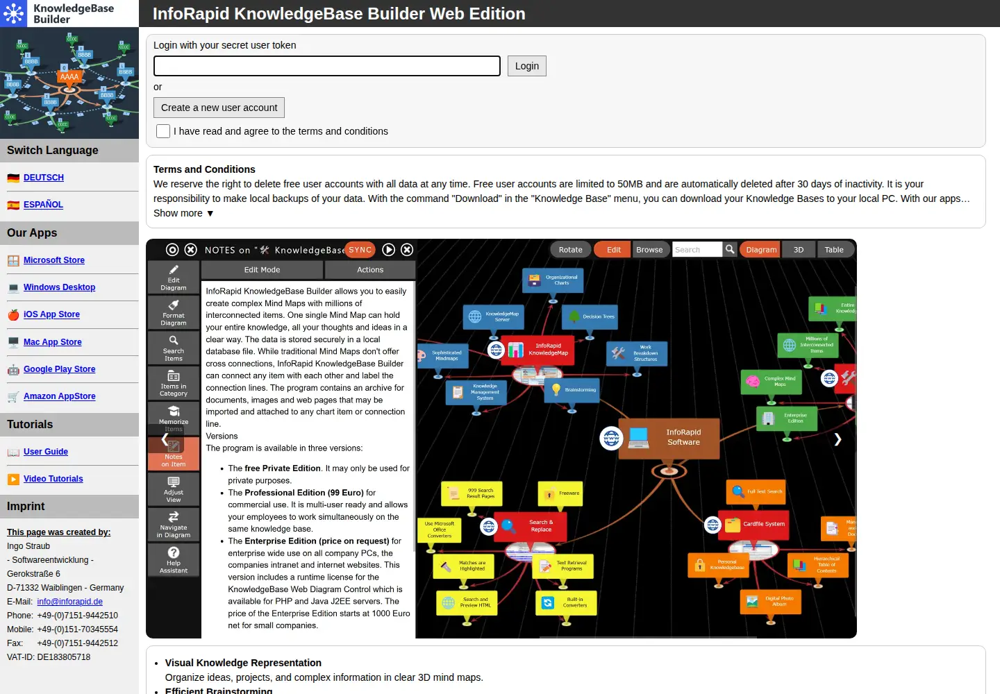 Captured homepage of inforapid.org in the current scan