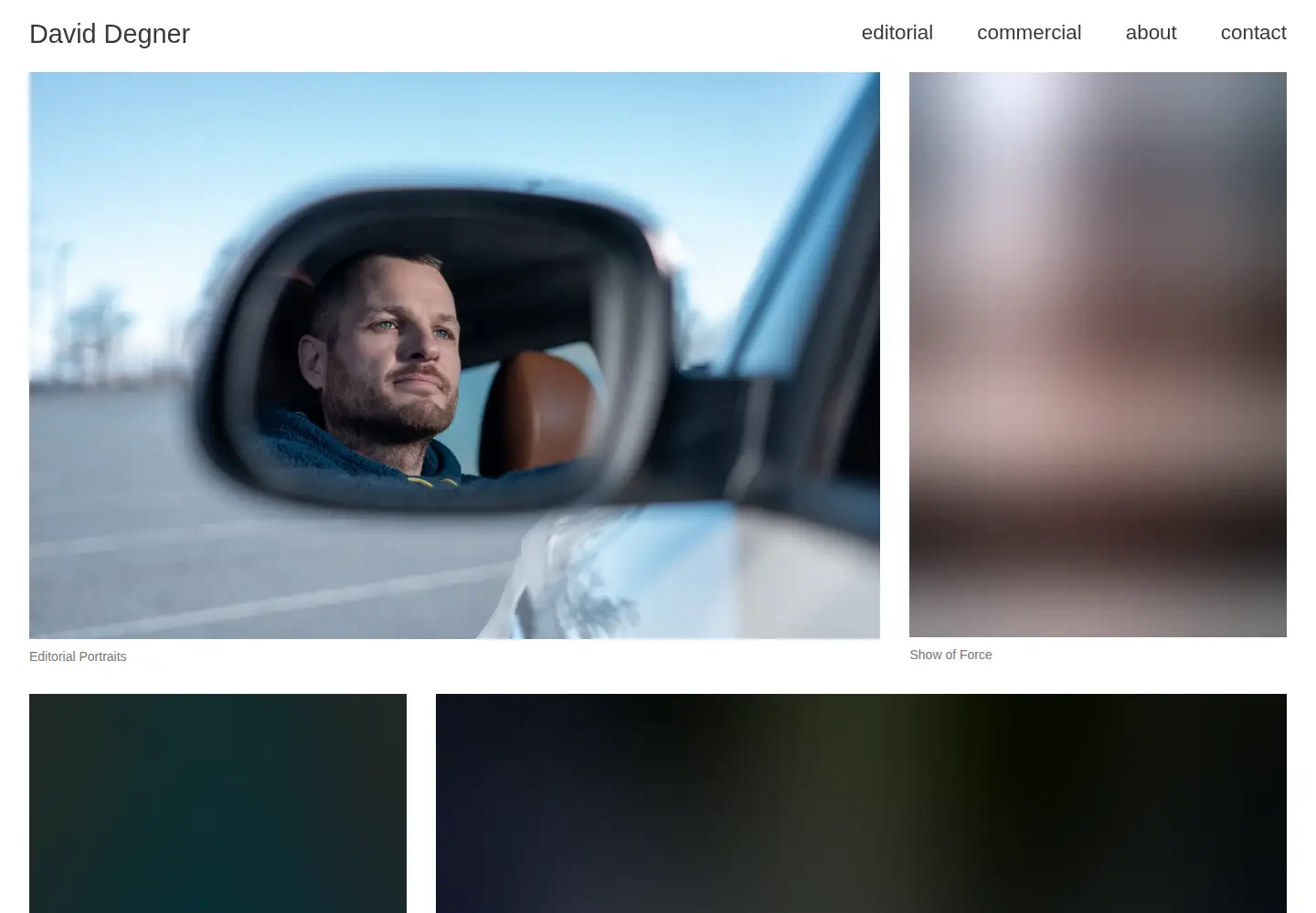 Captured homepage of daviddegner.com in the current scan
