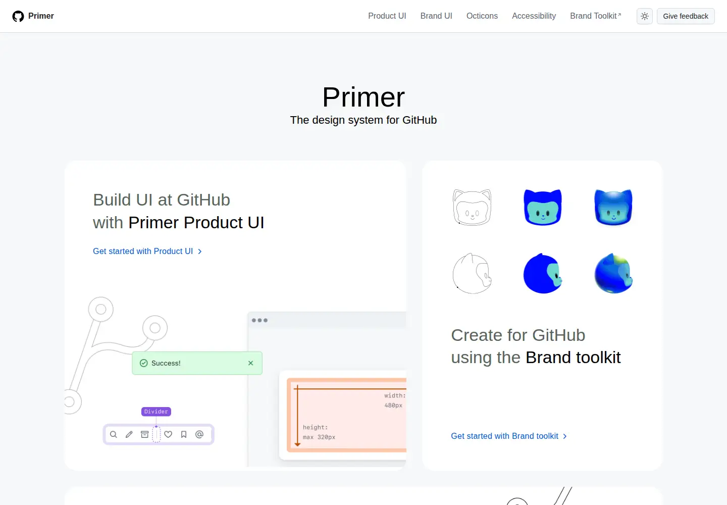 Screenshot of primer.style