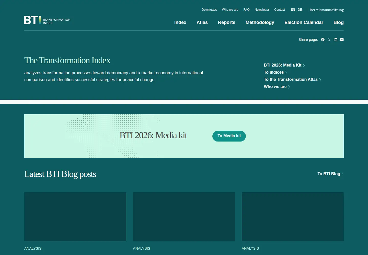 Screenshot of bti-project.org