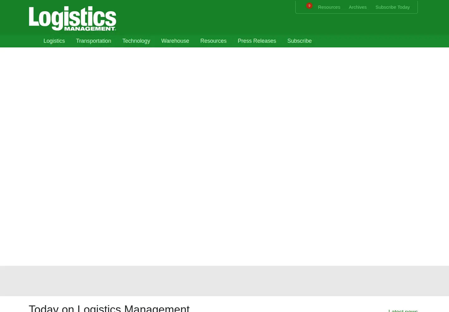 Screenshot of logisticsmgmt.com