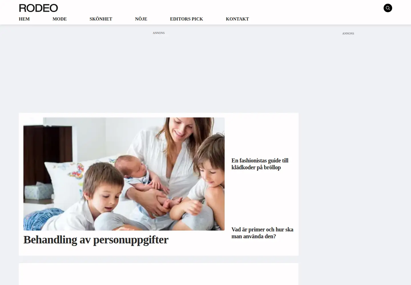 Screenshot of rodeo.net