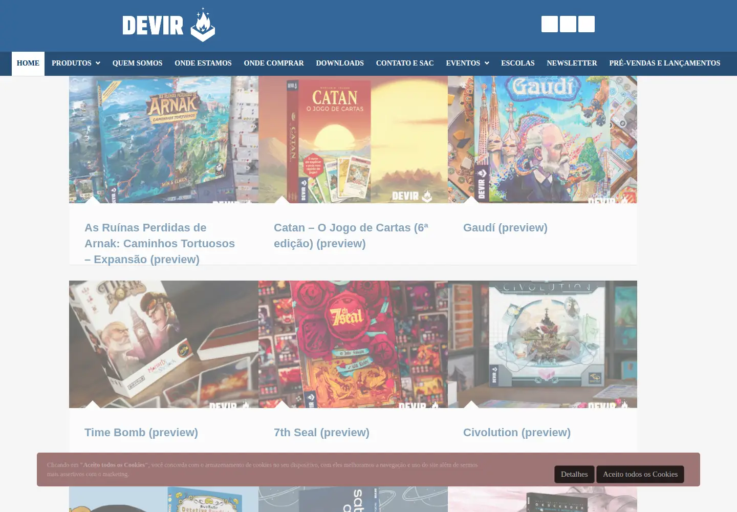 Screenshot of devir.com.br
