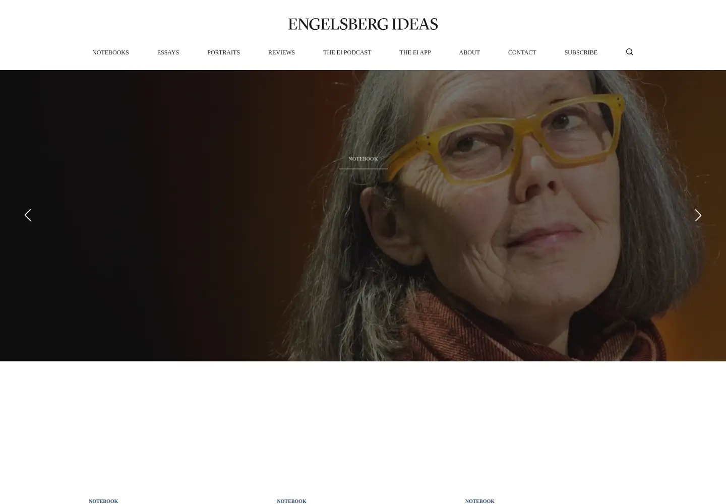 Captured homepage of engelsbergideas.com in the current scan
