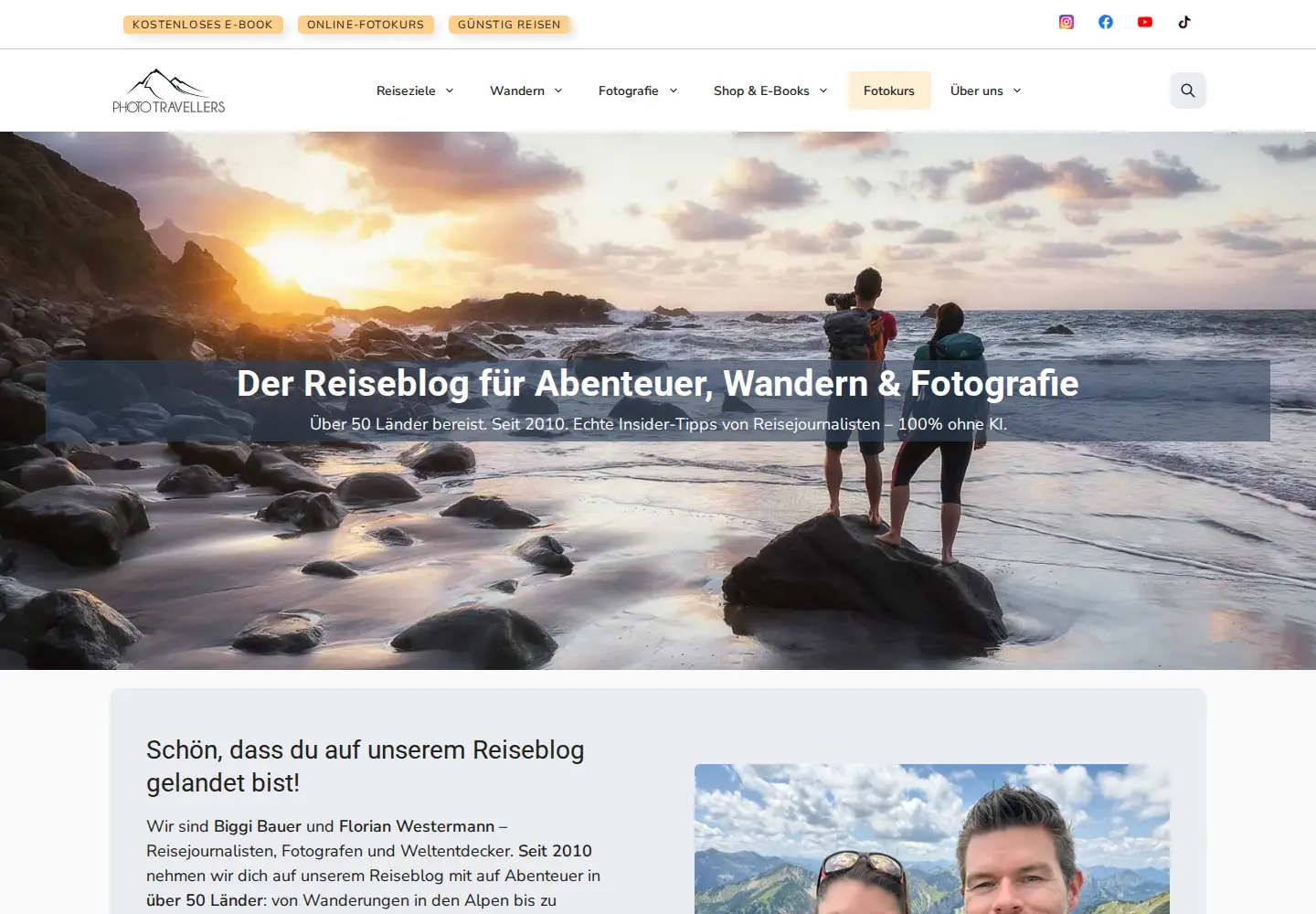 Screenshot of phototravellers.de