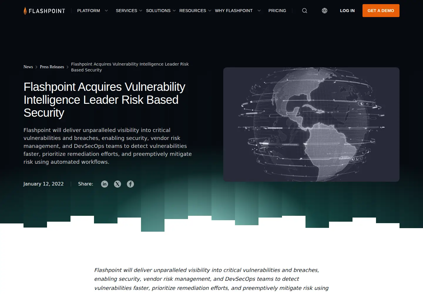 Screenshot of riskbasedsecurity.com