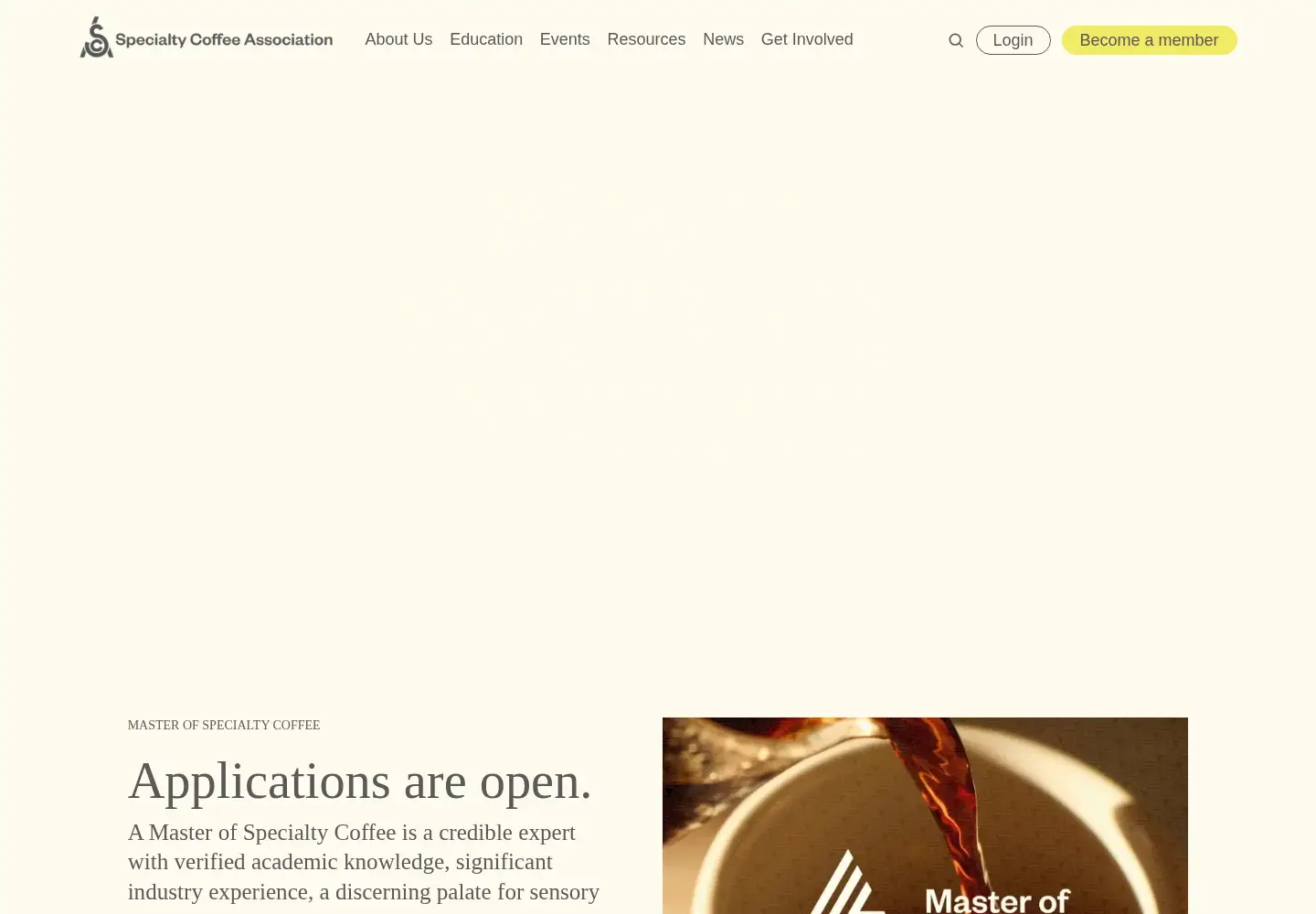 Screenshot of sca.coffee