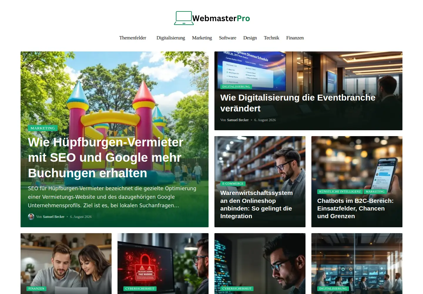 Screenshot of webmasterpro.de