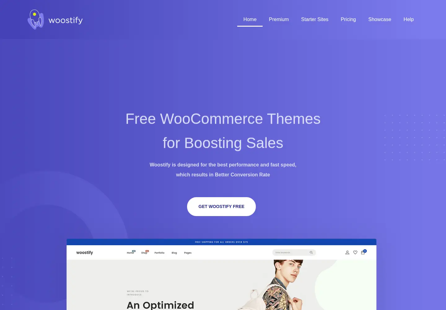 Screenshot of woostify.com