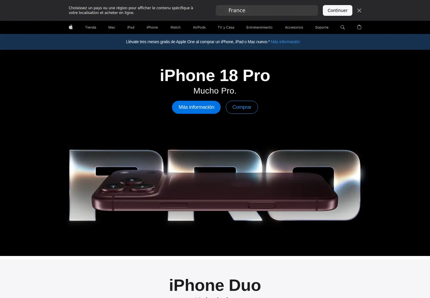 Screenshot of apple.es
