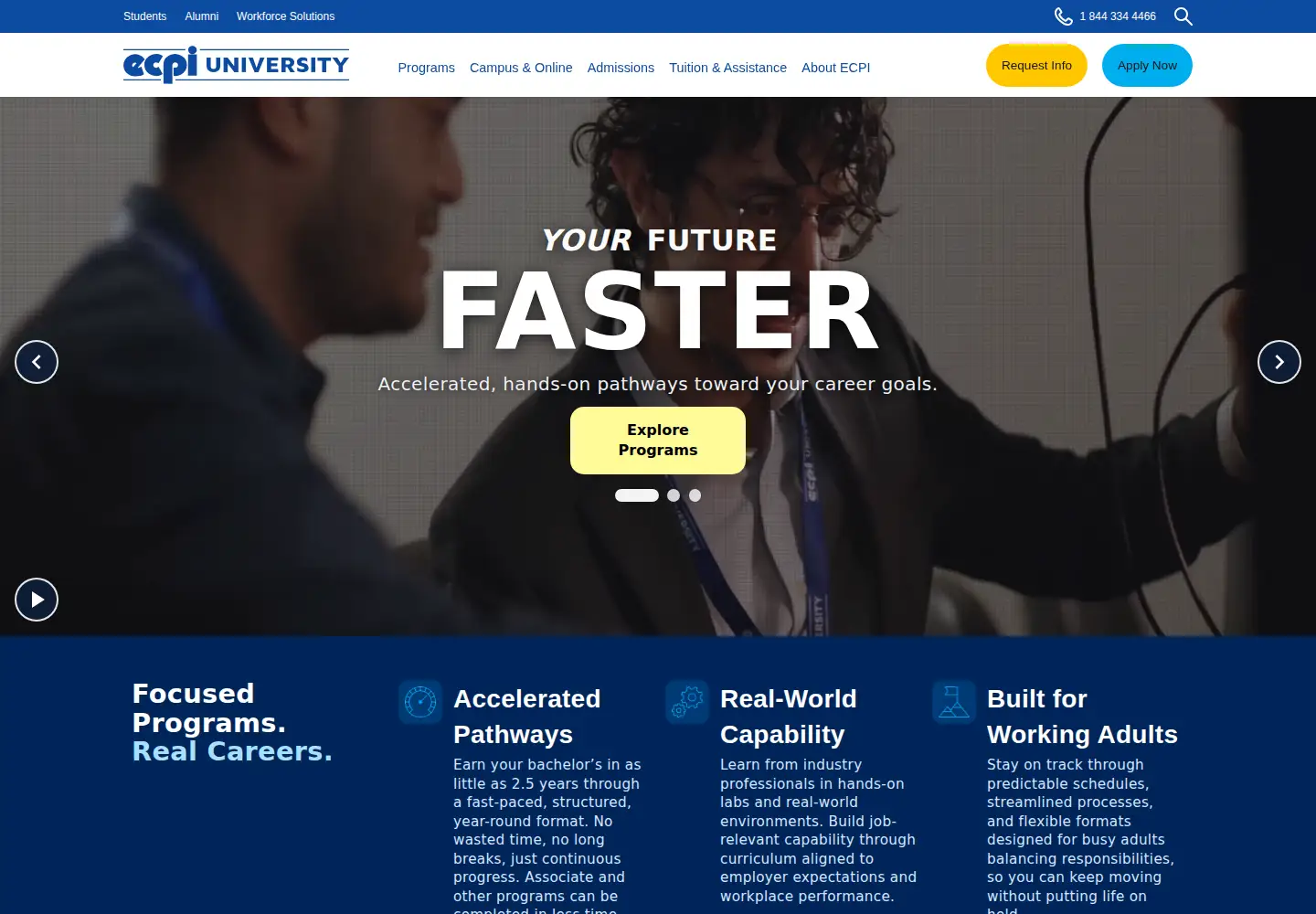 Screenshot of ecpi.edu