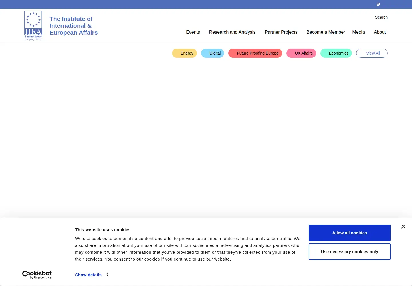 Screenshot of iiea.com