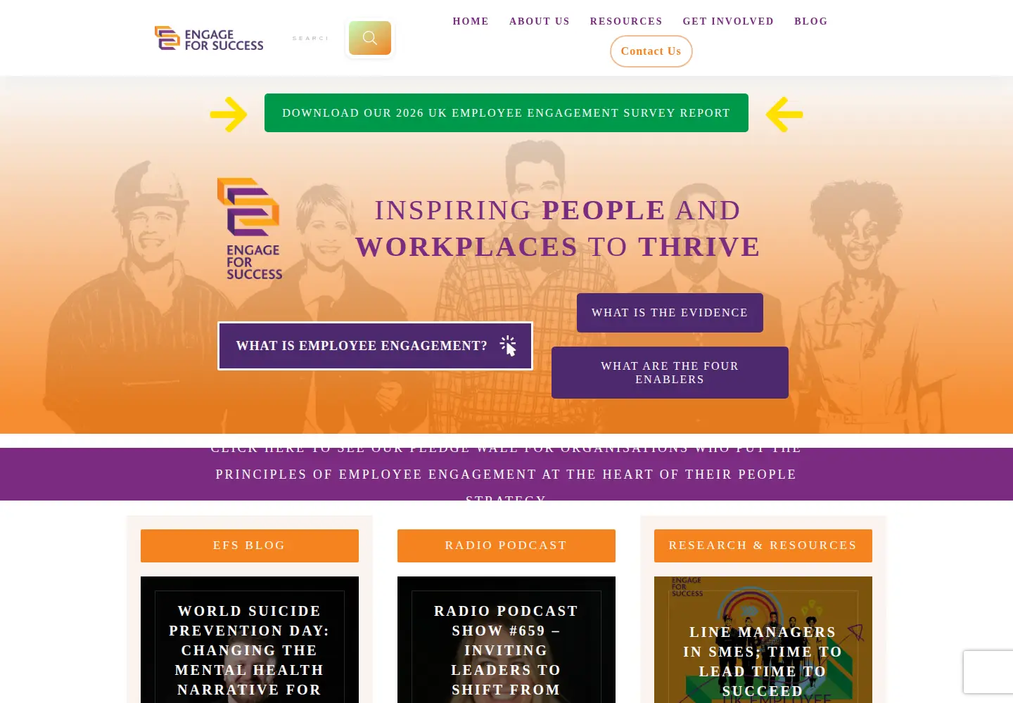 Screenshot of engageforsuccess.org