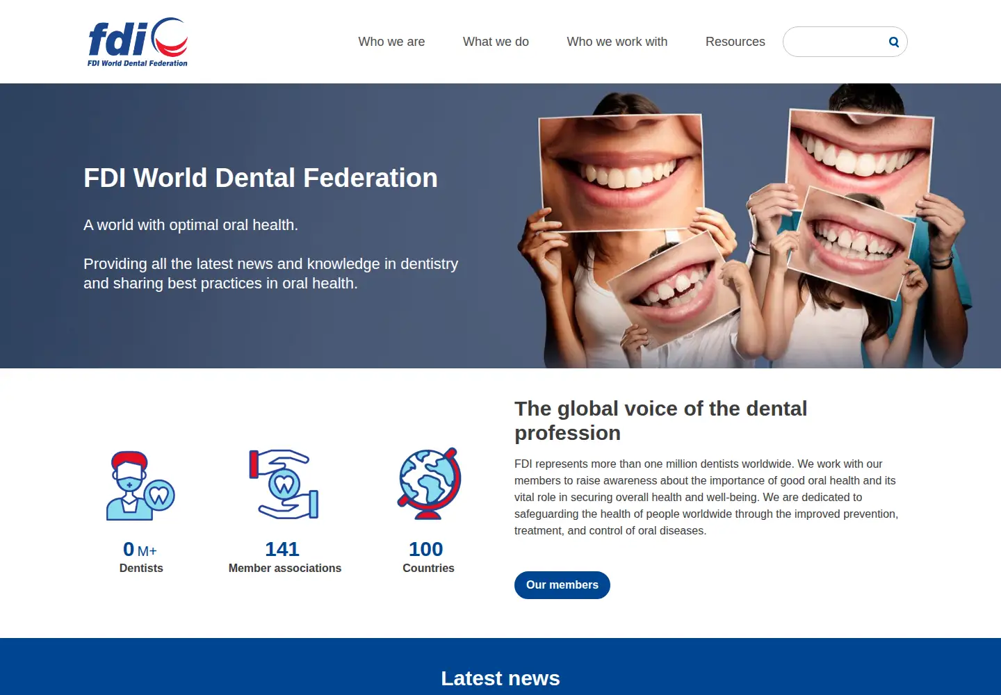 Screenshot of fdiworldental.org