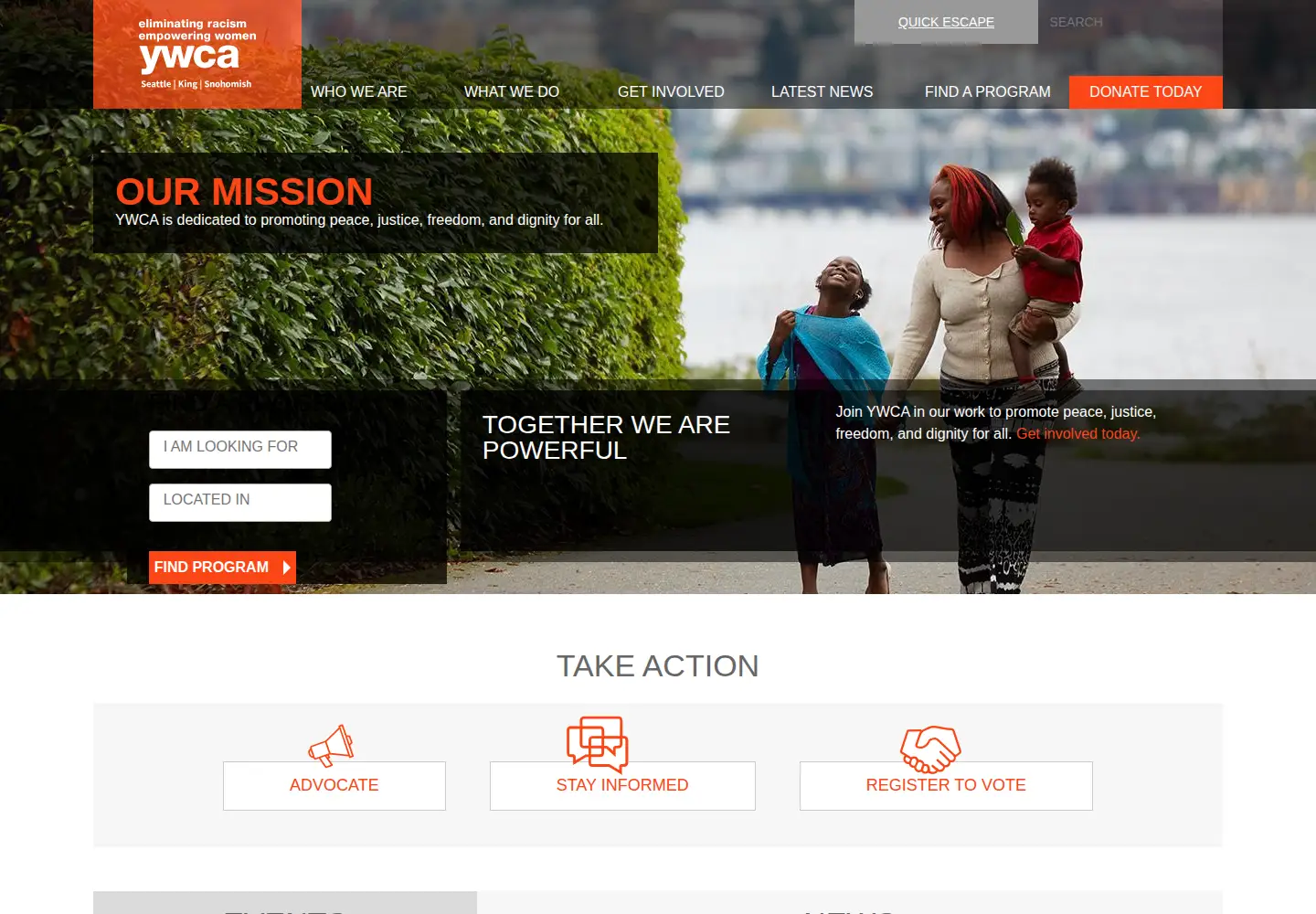 Screenshot of ywcaworks.org