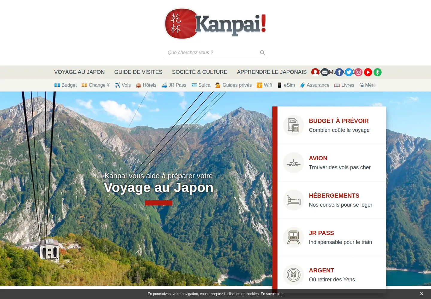Screenshot of kanpai.fr